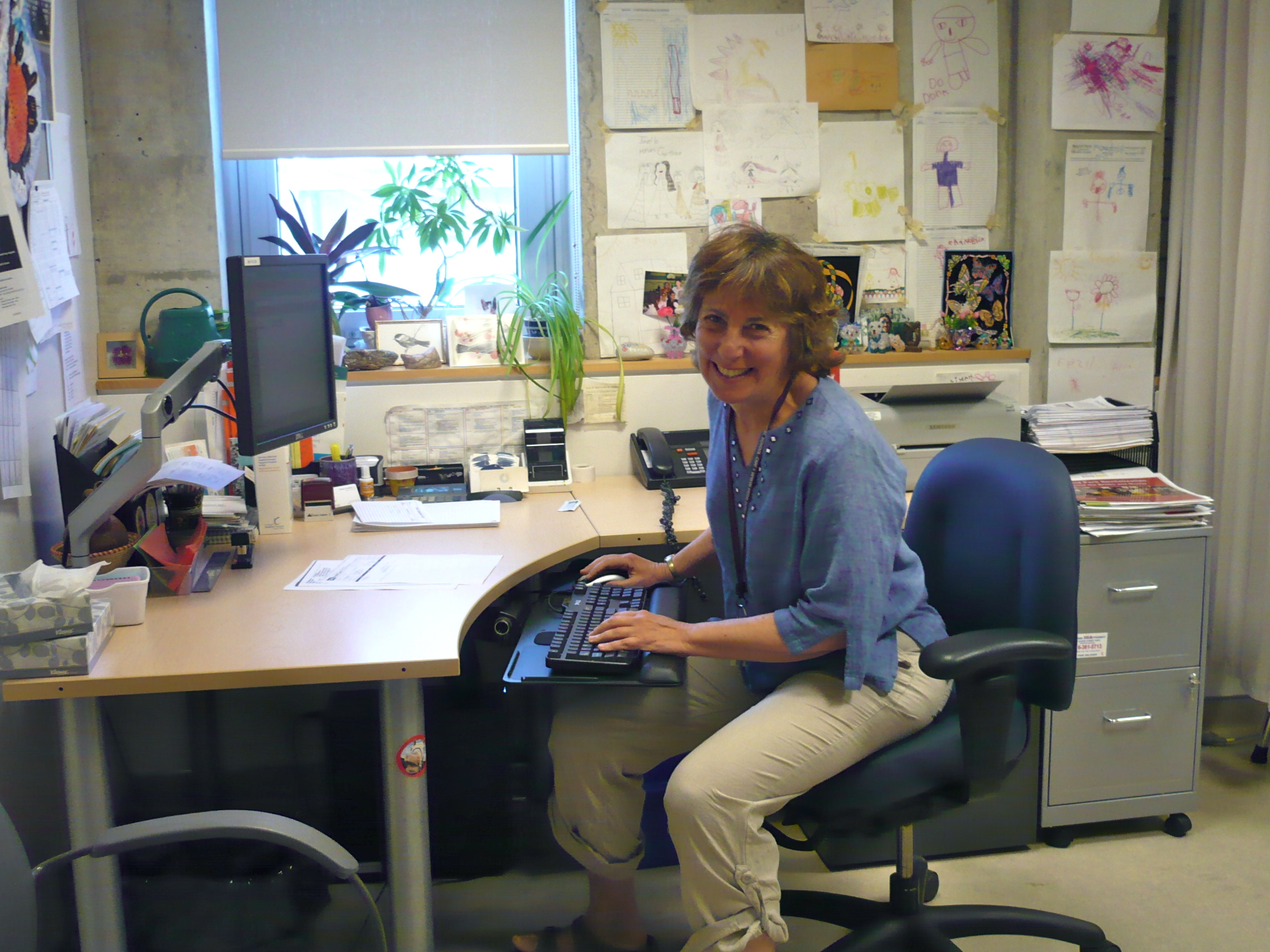Miriam Garfinkle in her community clinic office